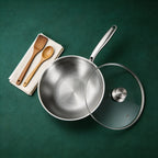 Titan-Wok 30 cm – handgehämmert