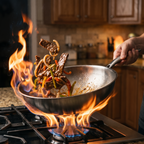 Titan-Wok 30 cm – handgehämmert