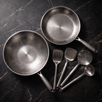 Titan Wok & Pfannen-Set mit Küchenhelfern – 26 cm