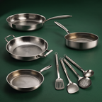 Titan-Familien-Set – 4 Pfannen & Küchenhelfer